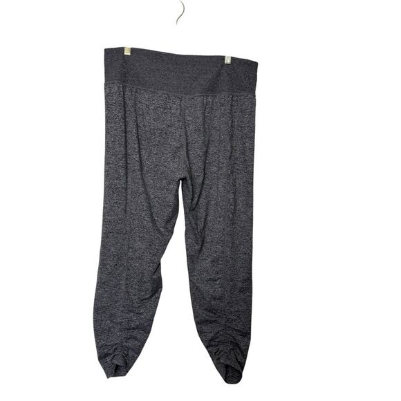 Athleta Barre Cinch Pants Stretch Breathable High Rise Gray Women L Activewear - Picture 2 of 6